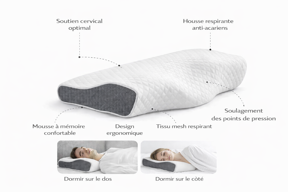 Oreiller ergonomique