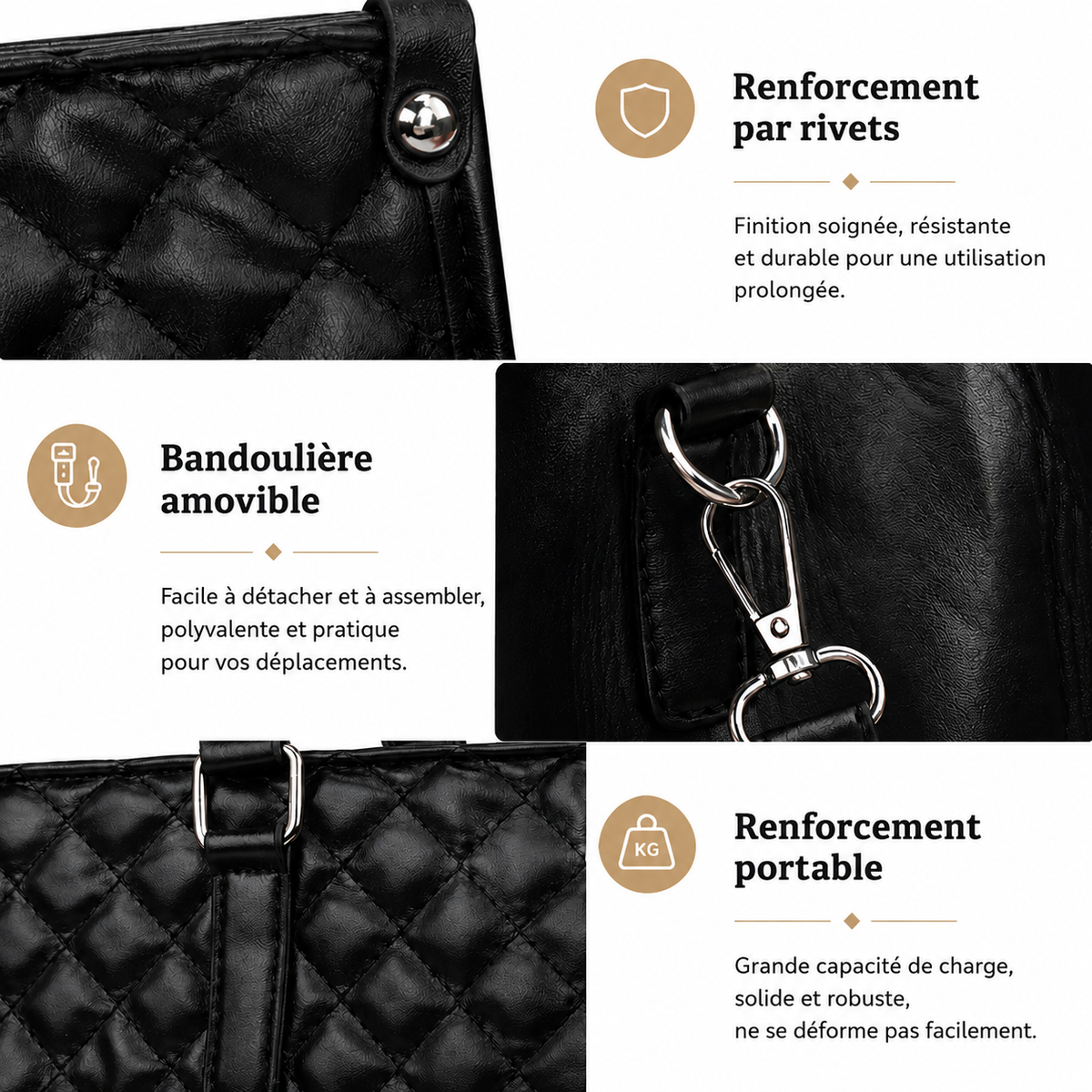 Sac à main isotherme avec portefeuille assorti